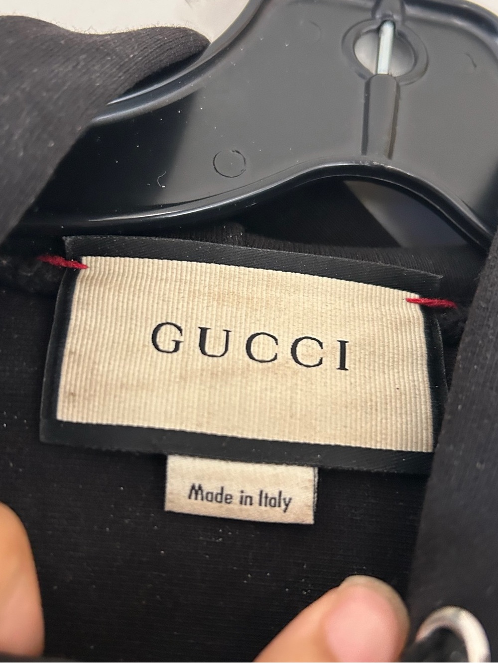 Gucci mens black hoodie GG logo goat sheep lamb sweatshirt sweater size XL B5 - Picture 5 of 10